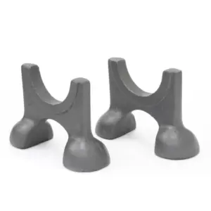 Cast iron radiator feet in black — pair of Classic cradle feet