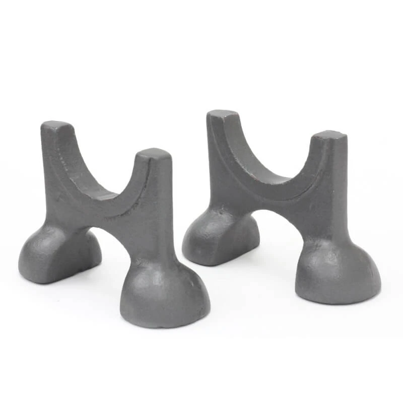 Cast iron radiator feet in black — pair of Classic cradle feet