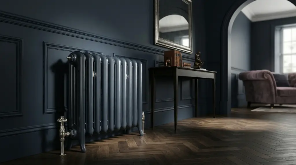 Restored two-column cast iron radiator by Radrestore