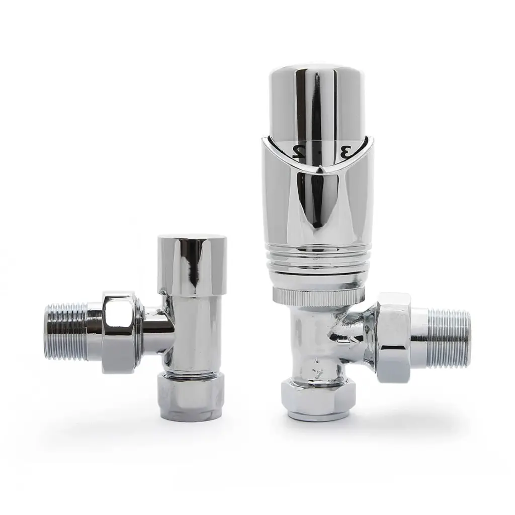 chrome thermostatic radiator valve