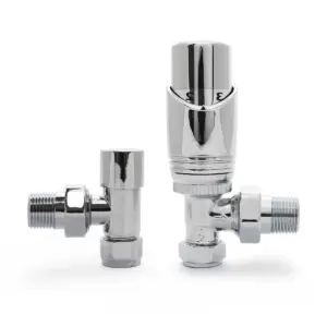 chrome thermostatic radiator valve